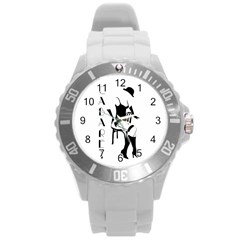 Cabaret Round Plastic Sport Watch (l) by Valentinaart