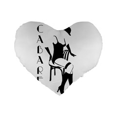 Cabaret Standard 16  Premium Heart Shape Cushions by Valentinaart