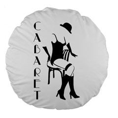 Cabaret Large 18  Premium Flano Round Cushions by Valentinaart