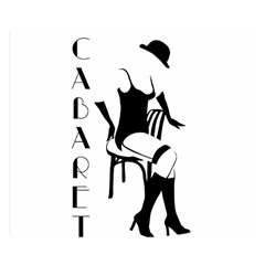 Cabaret Double Sided Flano Blanket (small)  by Valentinaart