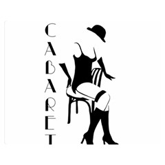 Cabaret Double Sided Flano Blanket (medium)  by Valentinaart