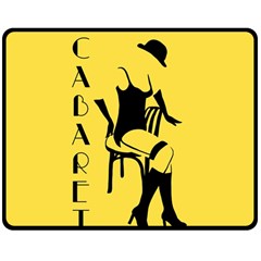 Cabaret Double Sided Fleece Blanket (medium)  by Valentinaart