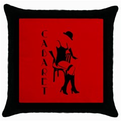 Cabaret Throw Pillow Case (black) by Valentinaart