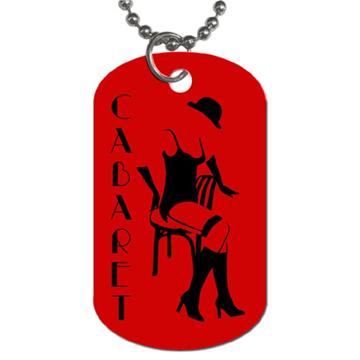 Cabaret Dog Tag (One Side)