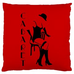 Cabaret Large Flano Cushion Case (one Side) by Valentinaart