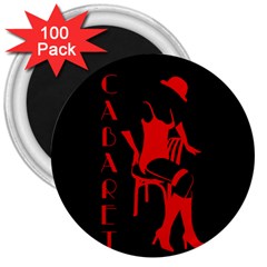 Cabaret 3  Magnets (100 Pack) by Valentinaart