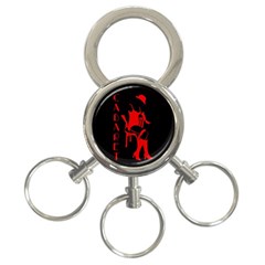 Cabaret 3-ring Key Chains by Valentinaart