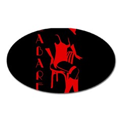 Cabaret Oval Magnet by Valentinaart