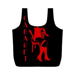 Cabaret Full Print Recycle Bags (m)  by Valentinaart