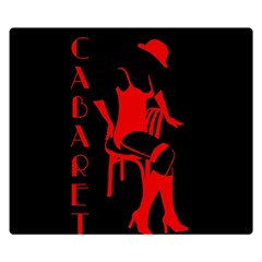 Cabaret Double Sided Flano Blanket (small)  by Valentinaart