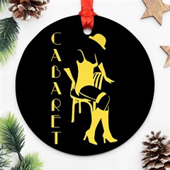 Cabaret Round Ornament (two Sides) by Valentinaart