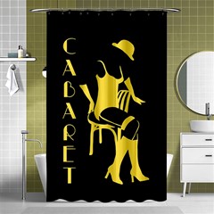 Cabaret Shower Curtain 48  X 72  (small)  by Valentinaart