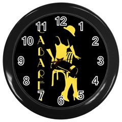 Cabaret Wall Clocks (black) by Valentinaart