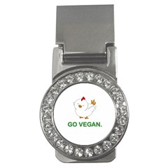 Go Vegan - Cute Chick  Money Clips (cz)  by Valentinaart