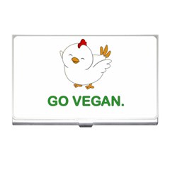 Go Vegan - Cute Chick  Business Card Holders