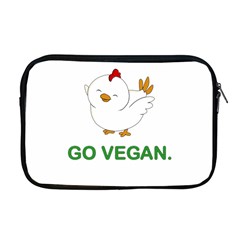 Go Vegan - Cute Chick  Apple Macbook Pro 17  Zipper Case by Valentinaart