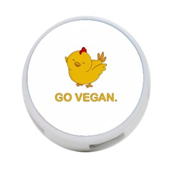 Go Vegan - Cute Chick  4-port Usb Hub (one Side) by Valentinaart