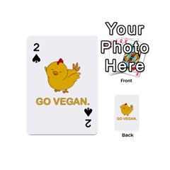 Go Vegan - Cute Chick  Playing Cards 54 (mini) 