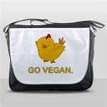 Go Vegan - Cute Chick  Messenger Bags Front