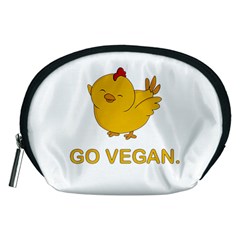 Go Vegan - Cute Chick  Accessory Pouches (medium) 