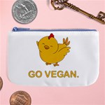 Go Vegan - Cute Chick  Large Coin Purse Front