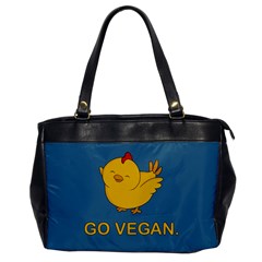 Go Vegan - Cute Chick  Office Handbags by Valentinaart