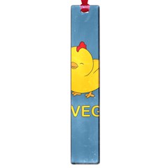 Go Vegan - Cute Chick  Large Book Marks by Valentinaart