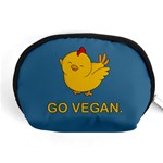 Go Vegan - Cute Chick  Accessory Pouches (Medium)  Front