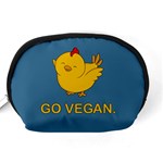 Go Vegan - Cute Chick  Accessory Pouches (Medium)  Back