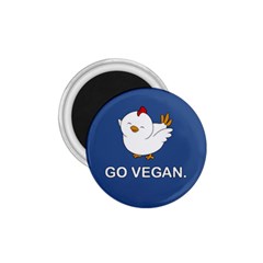 Go Vegan - Cute Chick  1 75  Magnets