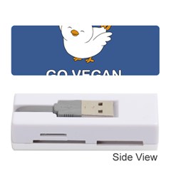 Go Vegan - Cute Chick  Memory Card Reader (stick)  by Valentinaart