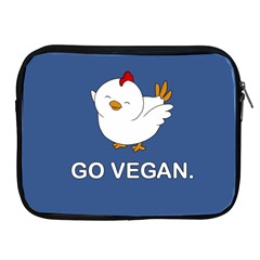 Go Vegan - Cute Chick  Apple Ipad 2/3/4 Zipper Cases by Valentinaart