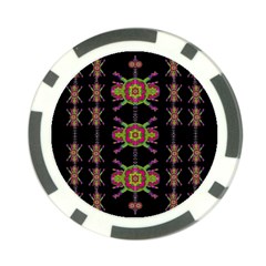 Paradise Flowers In A Decorative Jungle Poker Chip Card Guard (10 Pack) by pepitasart