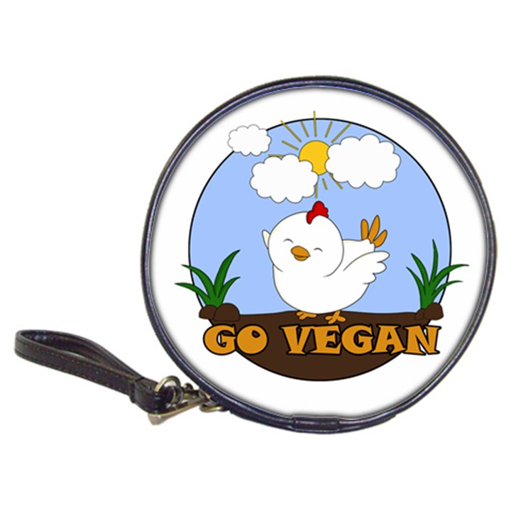 Go Vegan - Cute Chick  Classic 20-CD Wallets