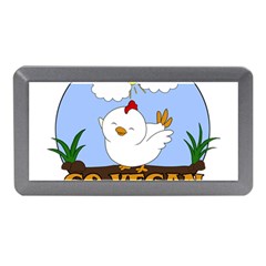 Go Vegan - Cute Chick  Memory Card Reader (mini) by Valentinaart