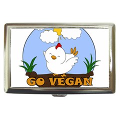 Go Vegan - Cute Chick  Cigarette Money Cases by Valentinaart