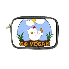 Go Vegan - Cute Chick  Coin Purse by Valentinaart