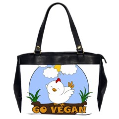 Go Vegan - Cute Chick  Office Handbags (2 Sides) 