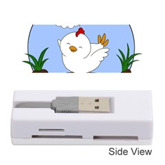 Go Vegan - Cute Chick  Memory Card Reader (stick)  by Valentinaart