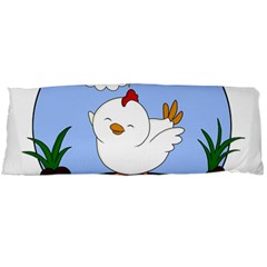 Go Vegan - Cute Chick  Body Pillow Case (dakimakura) by Valentinaart