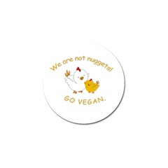 Go Vegan - Cute Chick  Golf Ball Marker (4 Pack) by Valentinaart