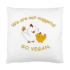 Go Vegan - Cute Chick  Standard Cushion Case (one Side) by Valentinaart