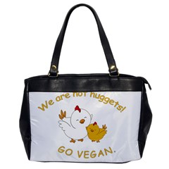 Go Vegan - Cute Chick  Office Handbags by Valentinaart