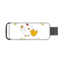 Go Vegan - Cute Chick  Portable Usb Flash (one Side) by Valentinaart