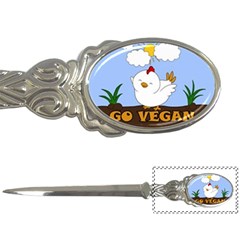 Go Vegan - Cute Chick  Letter Openers by Valentinaart