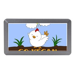 Go Vegan - Cute Chick  Memory Card Reader (mini) by Valentinaart