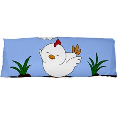 Go Vegan - Cute Chick  Body Pillow Case Dakimakura (two Sides) by Valentinaart