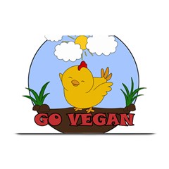 Go Vegan - Cute Chick  Plate Mats by Valentinaart