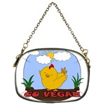 Go Vegan - Cute Chick  Chain Purses (Two Sides)  Front