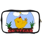 Go Vegan - Cute Chick  Toiletries Bags 2-Side Front